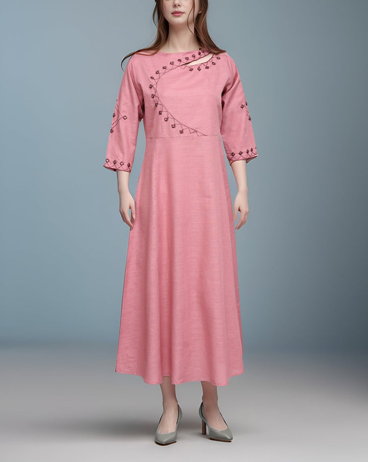 EMBROIDERED MAXI (MINOR FAULT) - Polkadots - 14275HG-225378 - EMBROIDERED MAXI (MINOR FAULT)