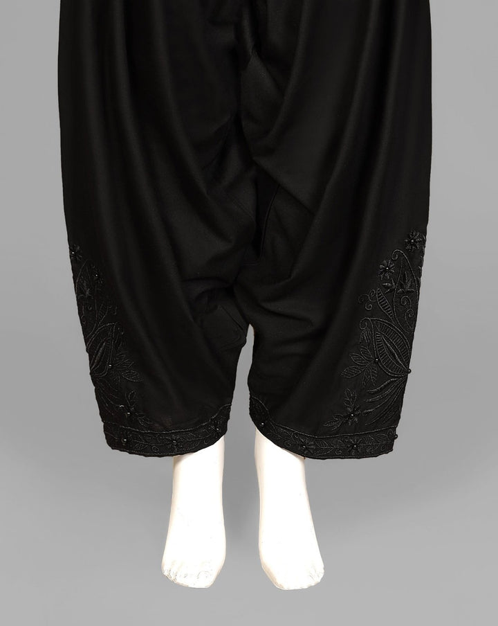 EMBROIDERED SHALWAR - Polkadots - 11604PD - 071443 - EMBROIDERED SHALWAR
