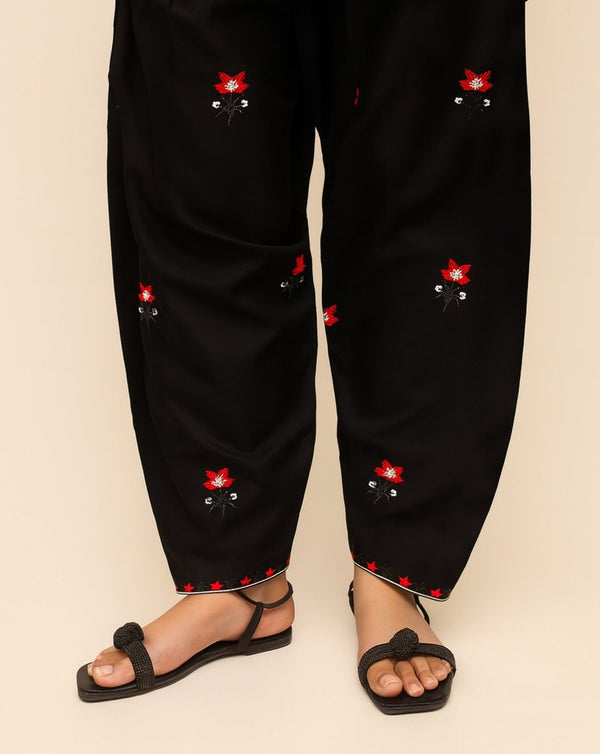 EMBROIDERED SHALWAR (MINOR FAULT) - Polkadots - 14656PD-231860 - EMBROIDERED SHALWAR (MINOR FAULT)