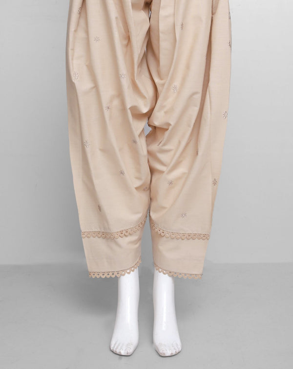 EMBROIDERED SHALWAR (MINOR FAULT) - Polkadots - 14358PD - 226750 - EMBROIDERED SHALWAR (MINOR FAULT)