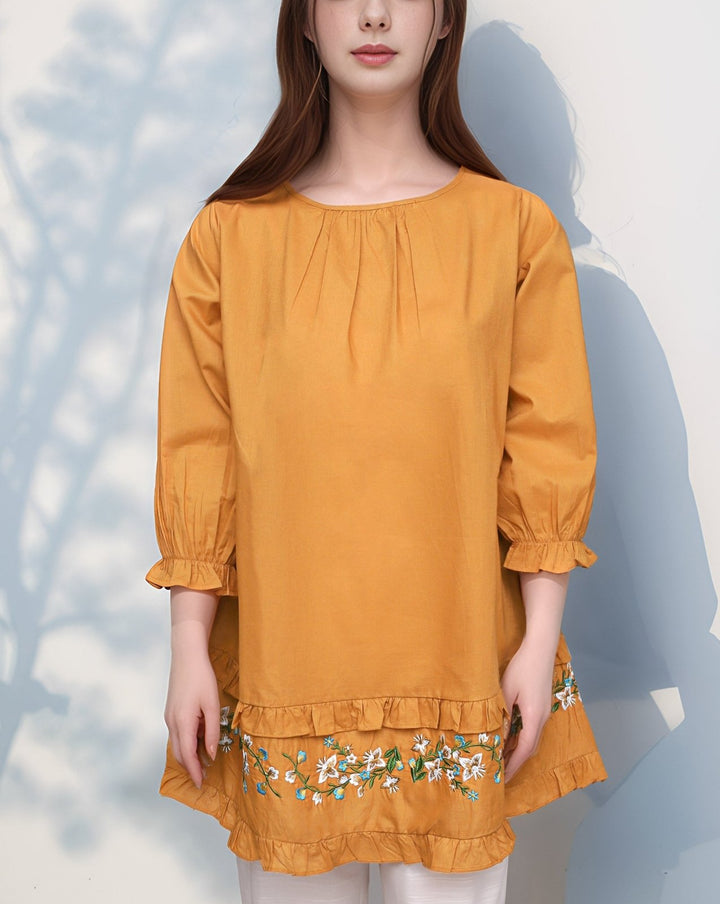  - EMBROIDERED TOP (MINOR FAULT) - Polkadots - 13348HG-231630 - EMBROIDERED TOP (MINOR FAULT) - 