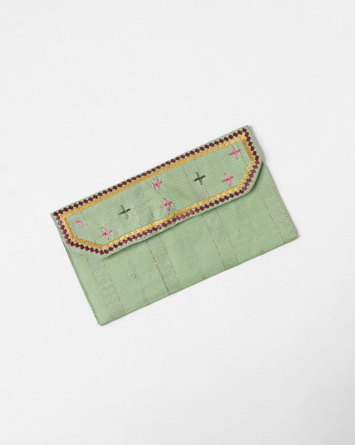  - EMBROIDERED WALLET - Polkadots - 13890PD-231806 - EMBROIDERED WALLET - 