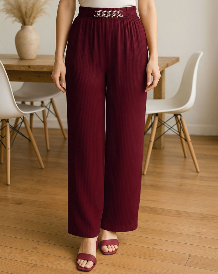 FLARED PANTS - Polkadots - 14265WF-225263 - FLARED PANTS