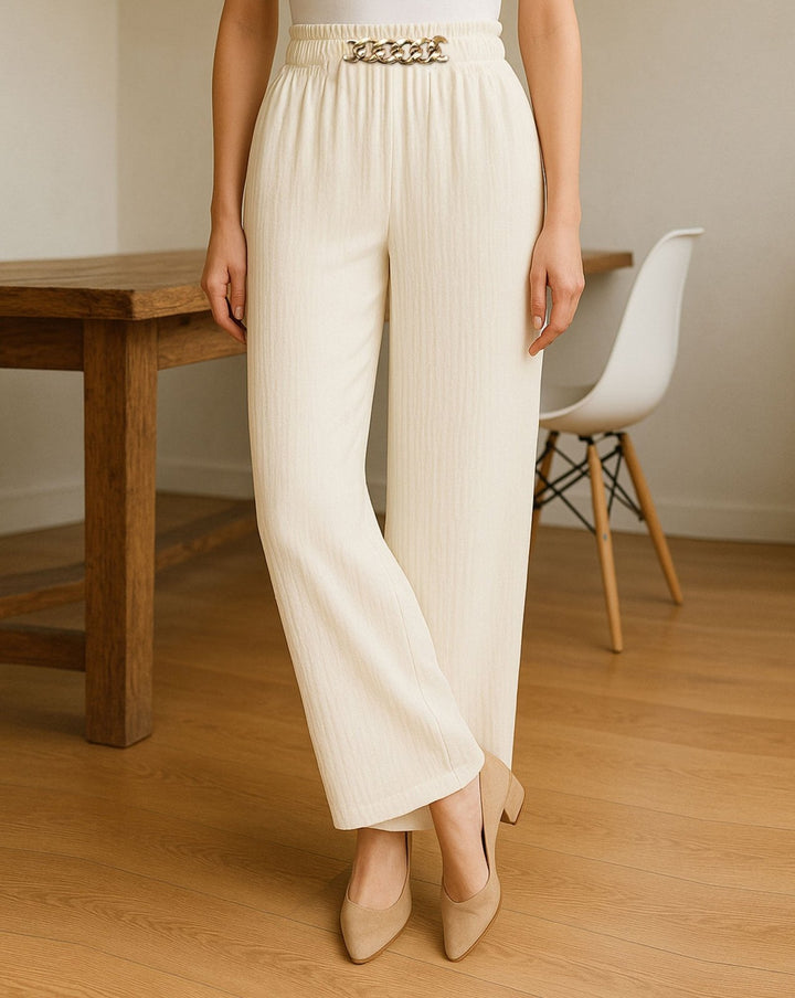 FLARED PANTS - Polkadots - 14265WF-225259 - FLARED PANTS