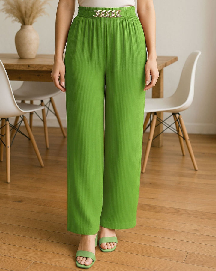 FLARED PANTS - Polkadots - 14265WF-225261 - FLARED PANTS