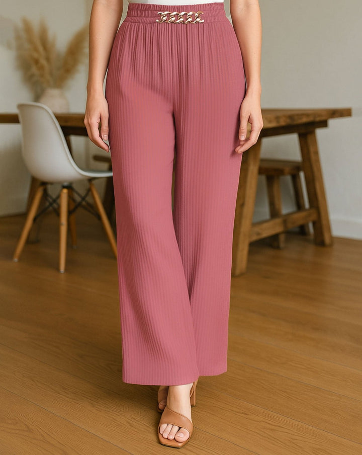 FLARED PANTS - Polkadots - 14265WF-225267 - FLARED PANTS