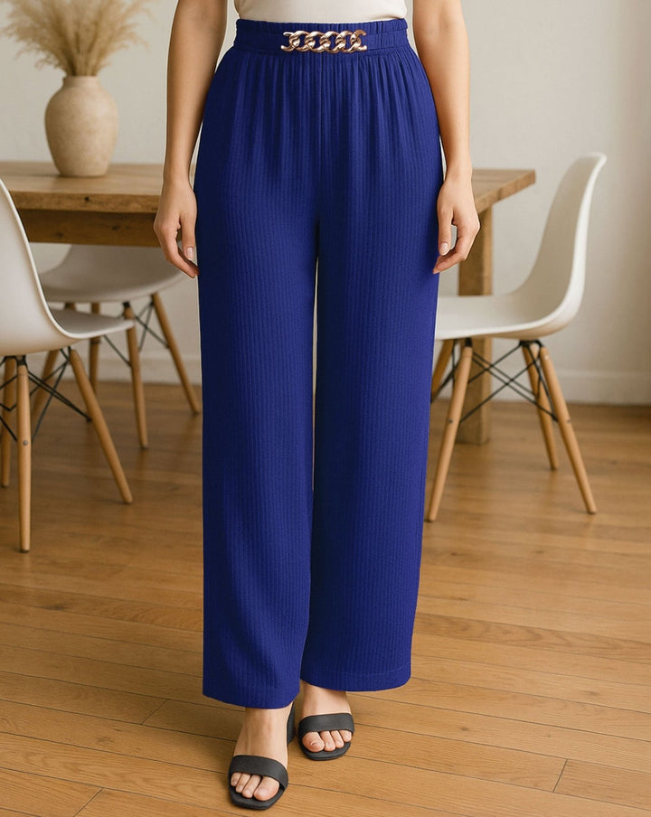 FLARED PANTS - Polkadots - 14265WF-225268 - FLARED PANTS