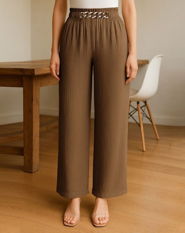 FLARED PANTS - Polkadots - 14265WF-225257 - FLARED PANTS