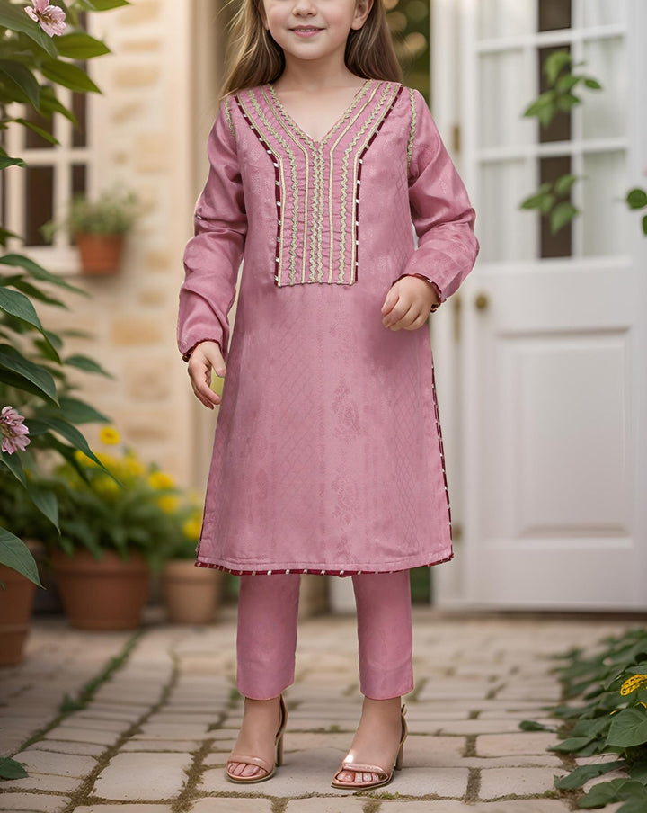 GIRLS 2 PIECE SUIT - Polkadots - 14296AY-a11 - GIRLS 2 PIECE SUIT