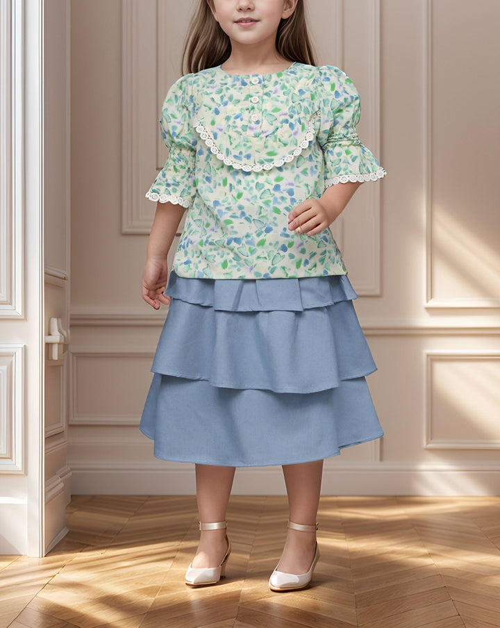  - GIRLS 2 PIECE SUIT - Polkadots - 14458MN-228727 - GIRLS 2 PIECE SUIT - 