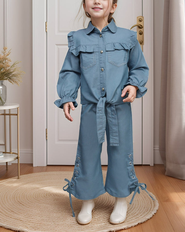 GIRLS 2 PIECE SUIT - Polkadots - 14830AK-235209 - GIRLS 2 PIECE SUIT