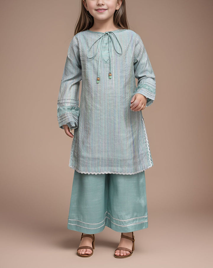  - GIRLS 2 PIECE SUIT - Polkadots - 14573MN-230679 - GIRLS 2 PIECE SUIT - 