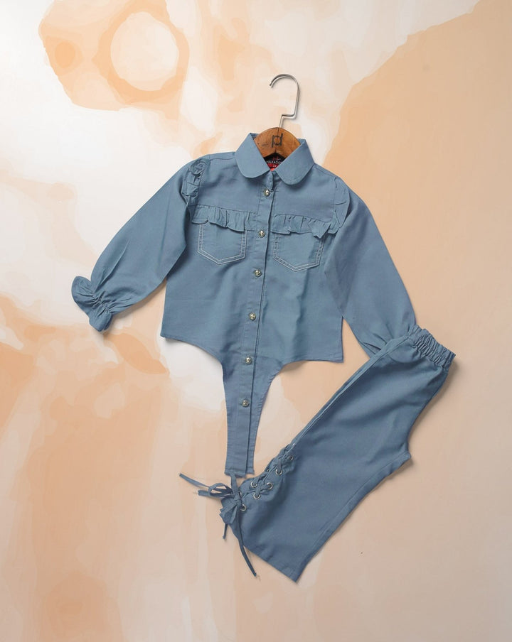 GIRLS 2 PIECE SUIT - Polkadots - 14830AK-235204 - GIRLS 2 PIECE SUIT