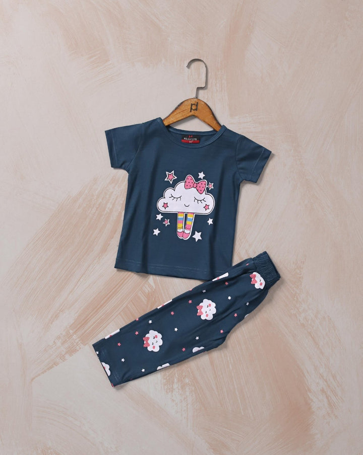 GIRLS 2 PIECE SUIT - Polkadots - 14524PD-229864 - GIRLS 2 PIECE SUIT