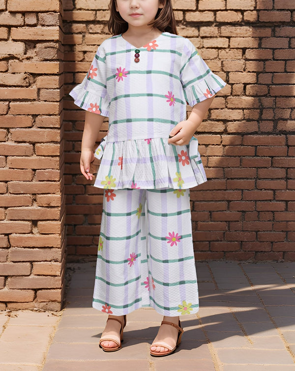  - GIRLS 2 PIECE SUIT - Polkadots - 14579HG-230799 - GIRLS 2 PIECE SUIT - 