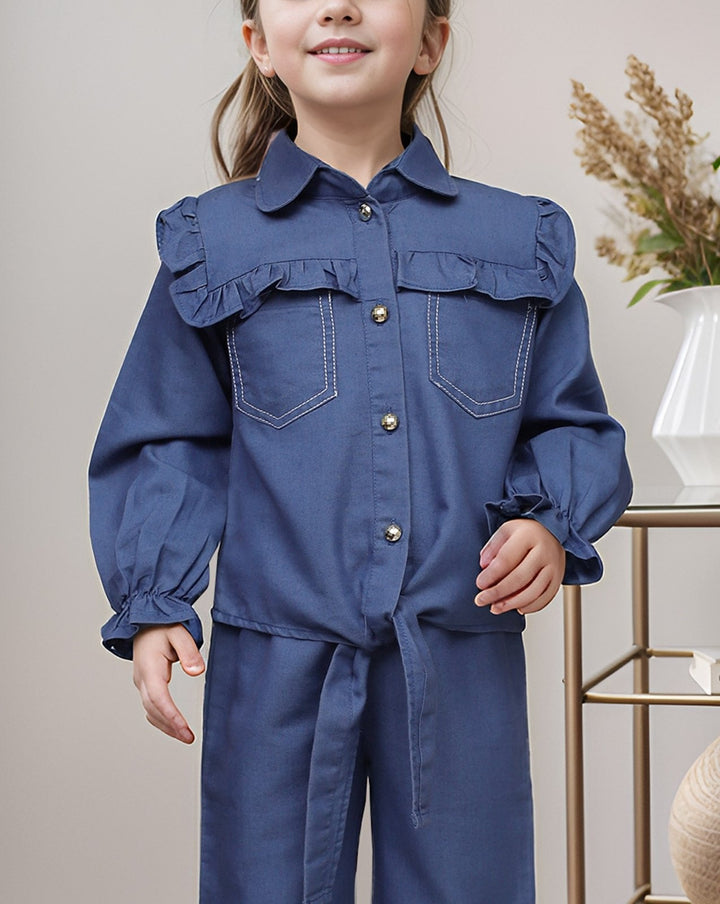 GIRLS 2 PIECE SUIT - Polkadots - 14830AK-235204 - GIRLS 2 PIECE SUIT