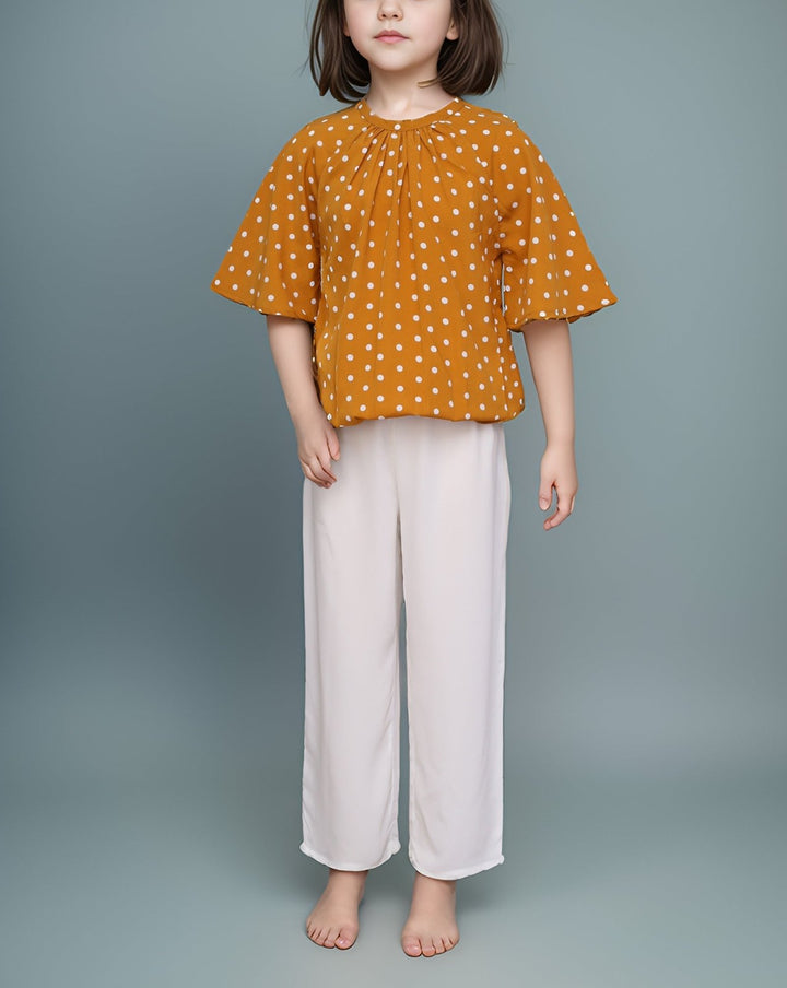 GIRLS 2 PIECE SUIT - Polkadots - 13788SH - 218502 - GIRLS 2 PIECE SUIT