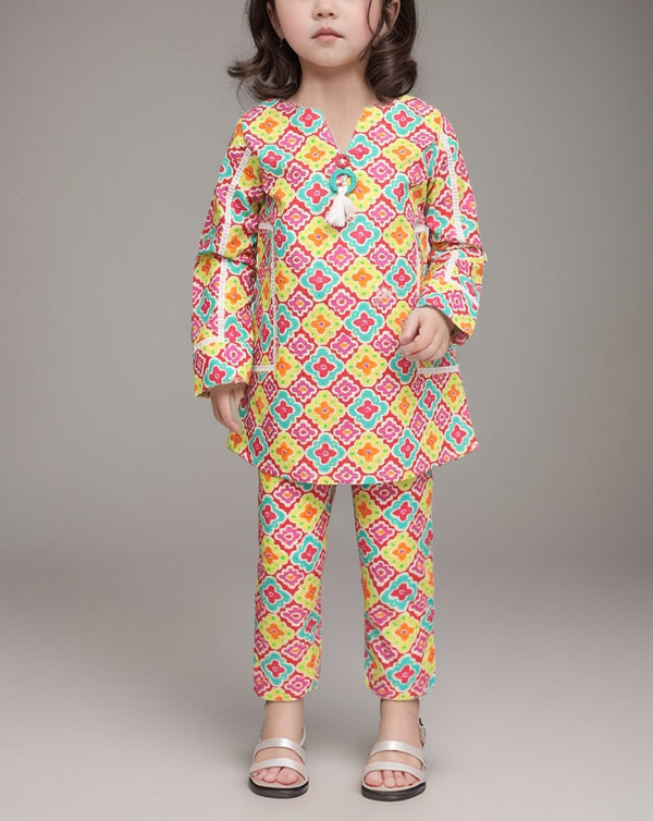 GIRLS 2 PIECE SUIT - Polkadots - 14796AR-234463 - GIRLS 2 PIECE SUIT