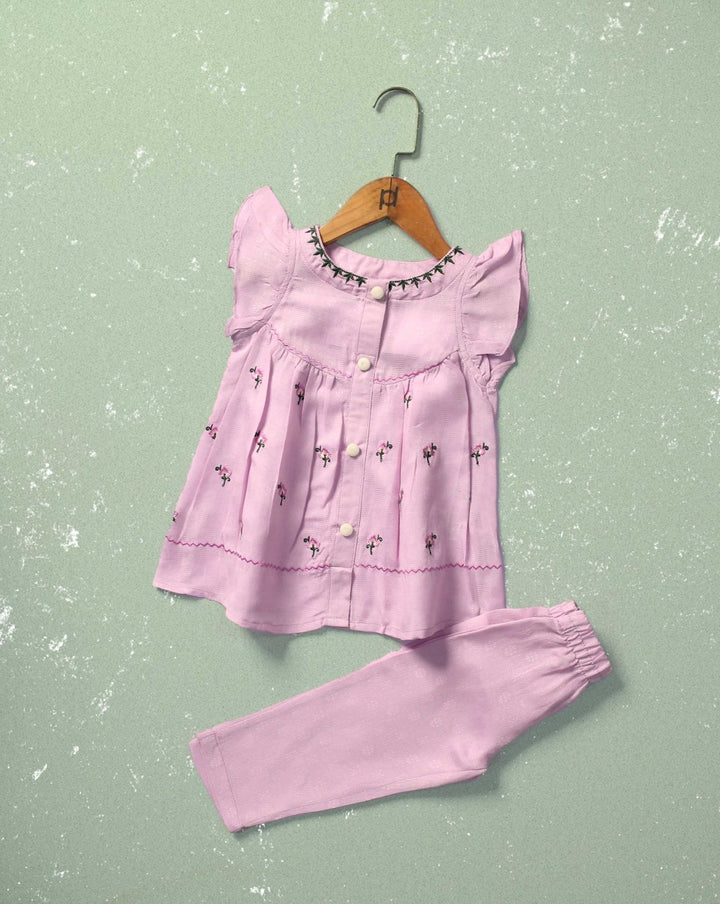 GIRLS 2 PIECE SUIT - Polkadots - 12717PD-214647 - GIRLS 2 PIECE SUIT