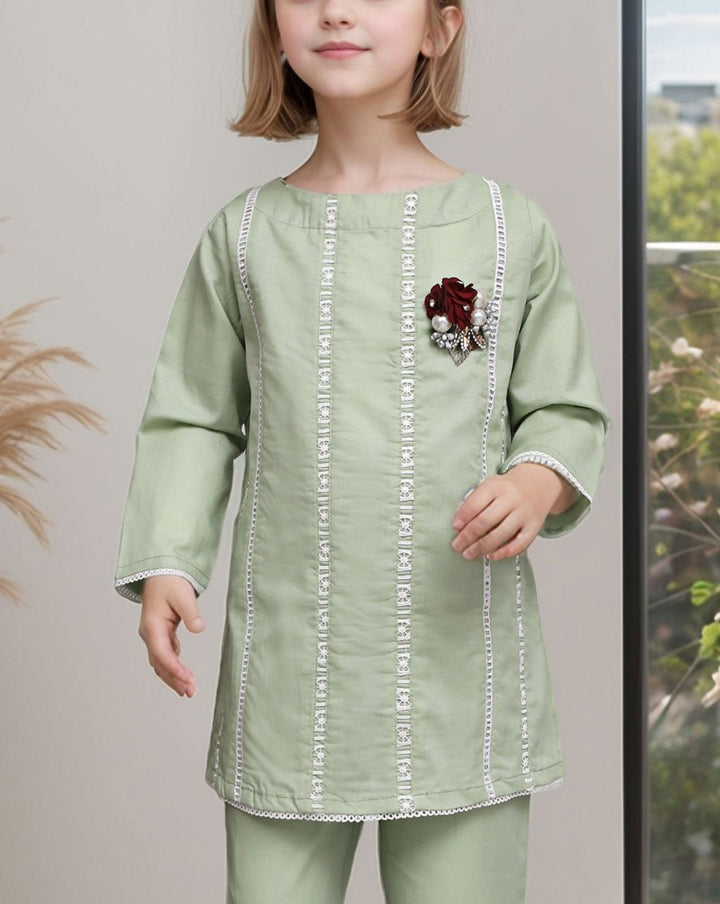 GIRLS 2 PIECE SUIT - Polkadots - 14394AK - 227351 - GIRLS 2 PIECE SUIT