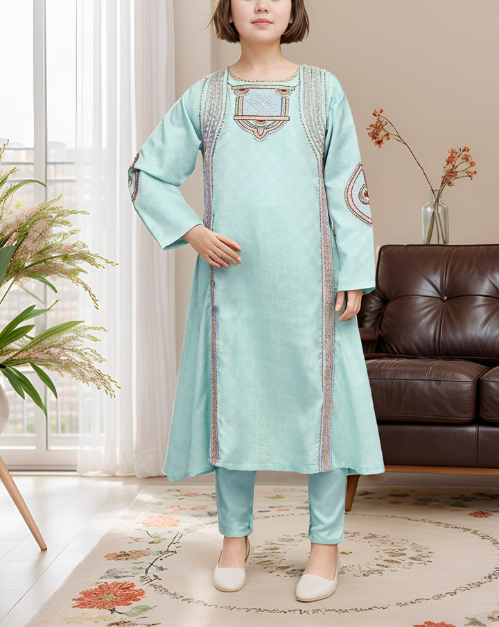 GIRLS 2 PIECE SUIT - Polkadots - 14446AR - 228386 - GIRLS 2 PIECE SUIT