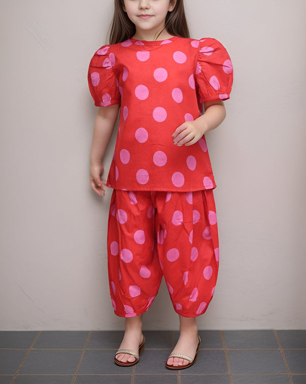  - GIRLS 2 PIECE SUIT - Polkadots - 14523HG2-231641 - GIRLS 2 PIECE SUIT - 