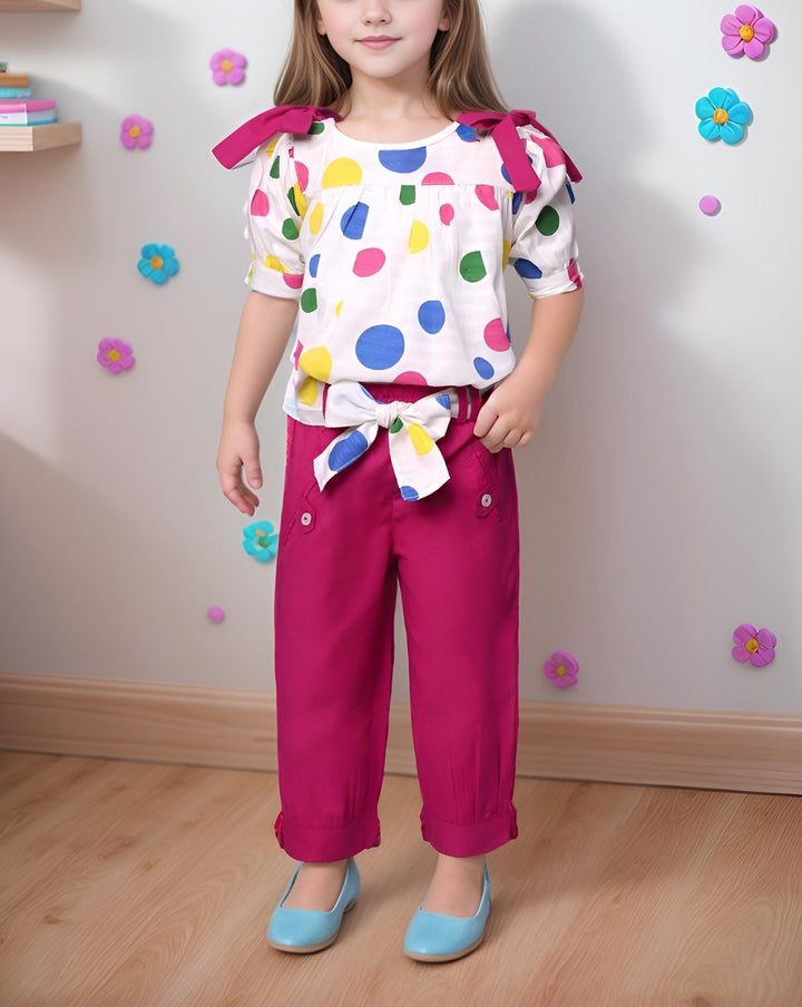 GIRLS 2 PIECE SUIT - Polkadots - 14228PD - 224753 - GIRLS 2 PIECE SUIT