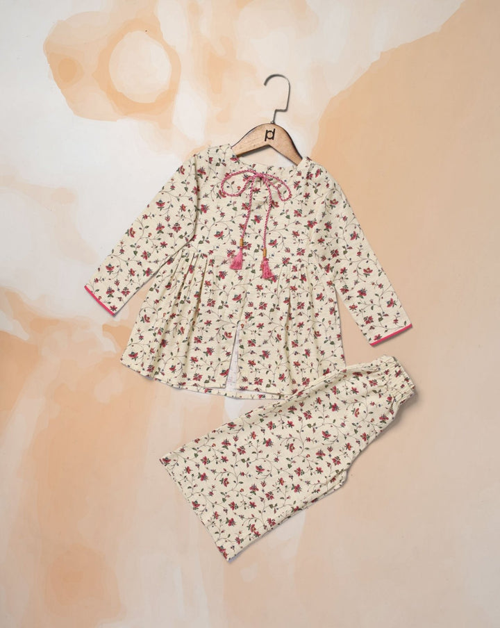 GIRLS 2 PIECE SUIT - Polkadots - 14128MN-224058 - GIRLS 2 PIECE SUIT