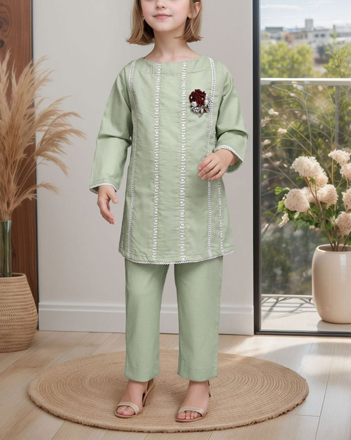 GIRLS 2 PIECE SUIT - Polkadots - 14394AK - 227346 - GIRLS 2 PIECE SUIT