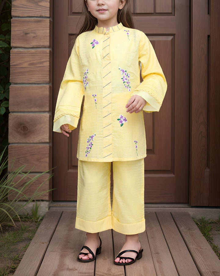  - GIRLS 2 PIECE SUIT - Polkadots - 14566AK-230587 - GIRLS 2 PIECE SUIT - 