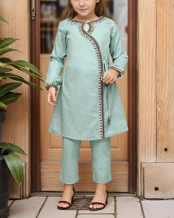  - GIRLS 2 PIECE SUIT - Polkadots - 14536AY-230065 - GIRLS 2 PIECE SUIT - 