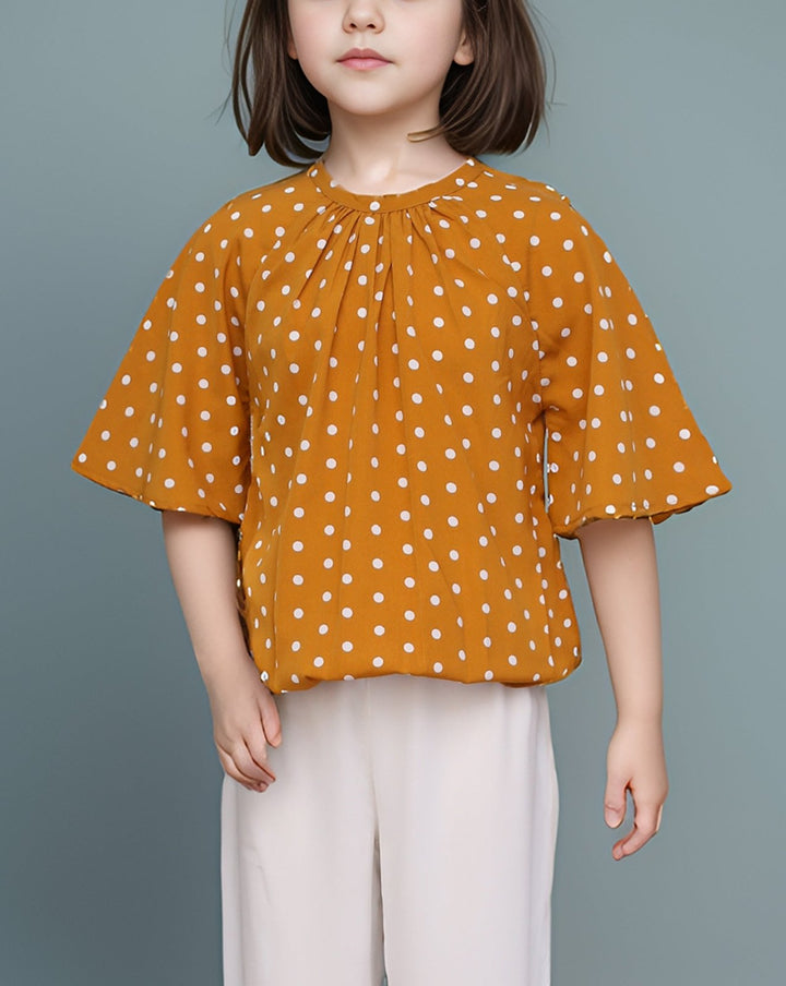 GIRLS 2 PIECE SUIT - Polkadots - 13788SH - 218497 - GIRLS 2 PIECE SUIT