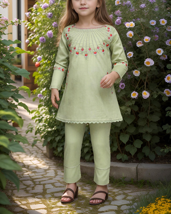  - GIRLS 2 PIECE SUIT - Polkadots - 11969QA-229630 - GIRLS 2 PIECE SUIT - 