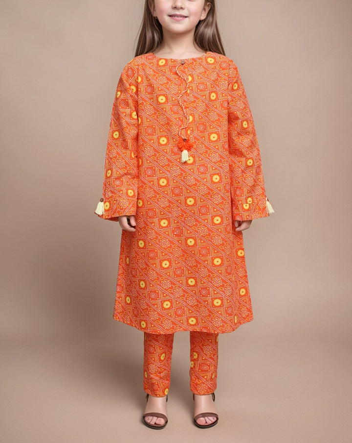 GIRLS 2 PIECE SUIT - Polkadots - 14760AK-233720 - GIRLS 2 PIECE SUIT