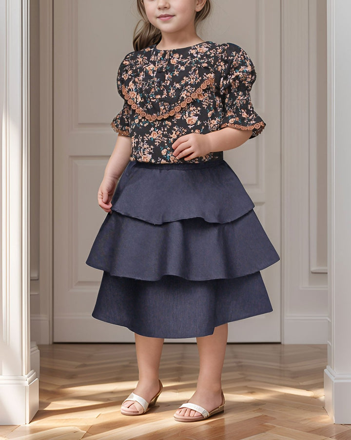  - GIRLS 2 PIECE SUIT - Polkadots - 14458MN-228722 - GIRLS 2 PIECE SUIT - 