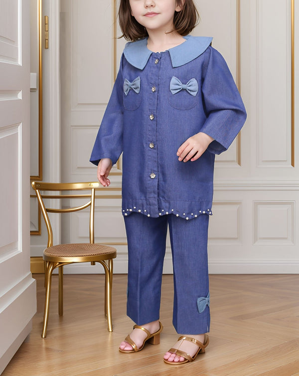 GIRLS 2 PIECE SUIT - Polkadots - 13944MN-221462 - GIRLS 2 PIECE SUIT