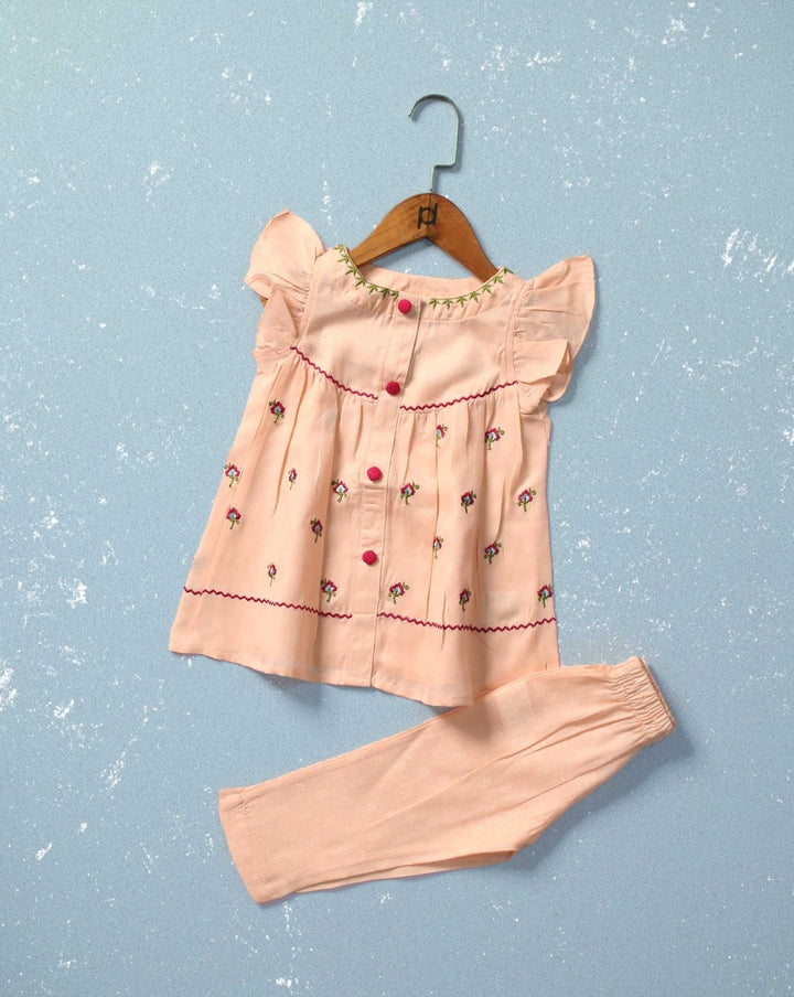 GIRLS 2 PIECE SUIT - Polkadots - 12717PD-214652 - GIRLS 2 PIECE SUIT