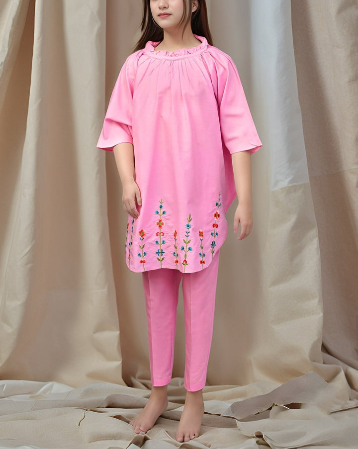  - GIRLS 2 PIECE SUIT - Polkadots - 13435HG-230146 - GIRLS 2 PIECE SUIT - 