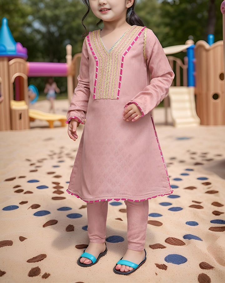 GIRLS 2 PIECE SUIT - Polkadots - 14296AY-a6 - GIRLS 2 PIECE SUIT