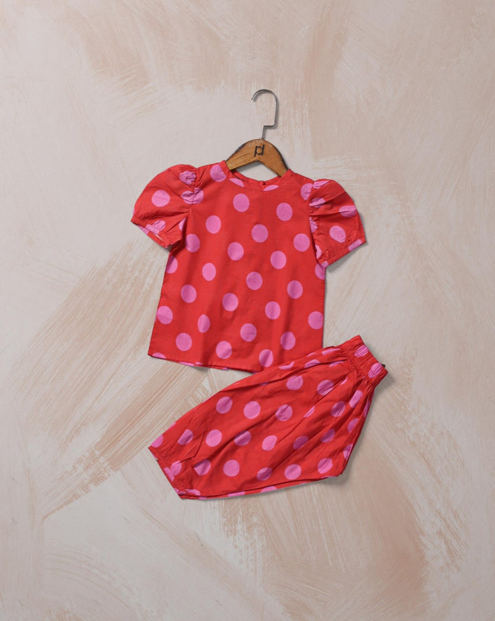  - GIRLS 2 PIECE SUIT - Polkadots - 14523HG2-231636 - GIRLS 2 PIECE SUIT - 