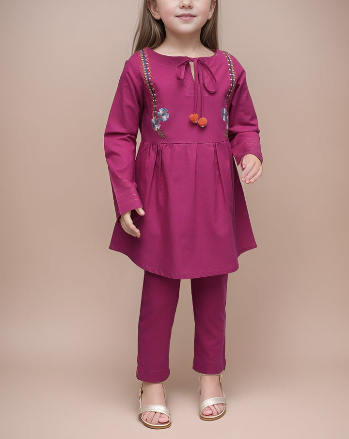 GIRLS 2 PIECE SUIT - Polkadots - 13773AY-236333 - GIRLS 2 PIECE SUIT