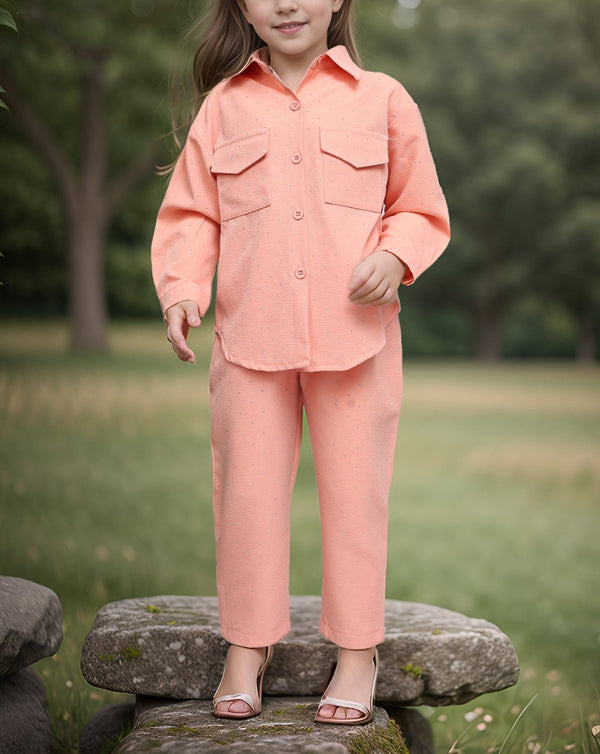 GIRLS 2 PIECE SUIT CO - ORD SET - Polkadots - 14283WF - 225551 - GIRLS 2 PIECE SUIT CO - ORD SET