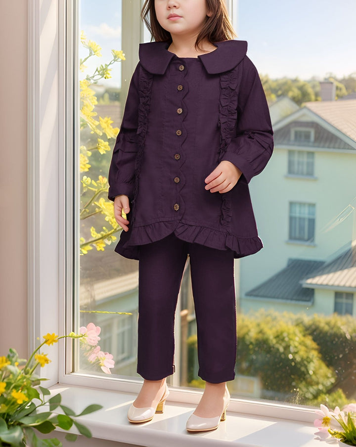 GIRLS 2 PIECE SUIT CO - ORD SET - Polkadots - 14272MN - 225504 - GIRLS 2 PIECE SUIT CO - ORD SET