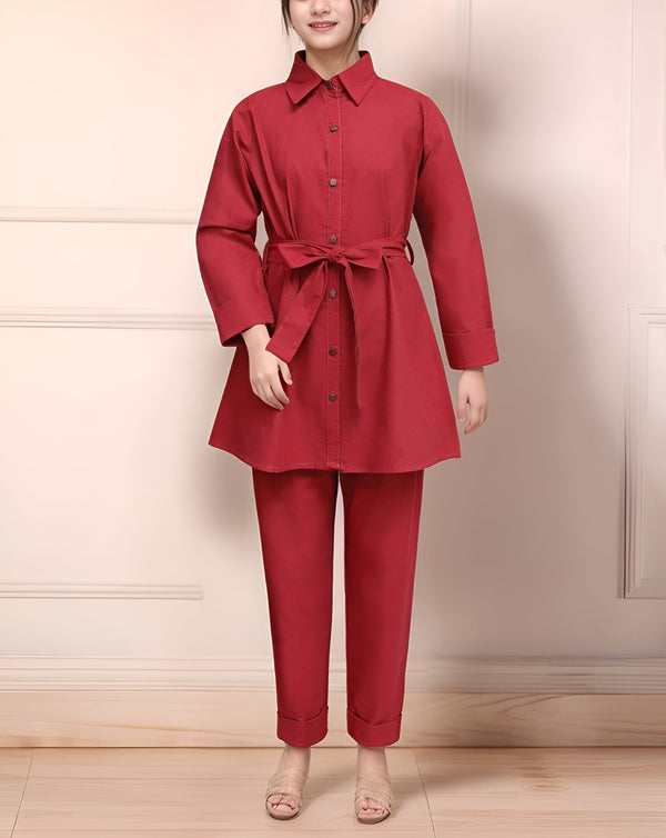 GIRLS 2 PIECE SUIT CO - ORD SET - Polkadots - 14236HG - 224870 - GIRLS 2 PIECE SUIT CO - ORD SET