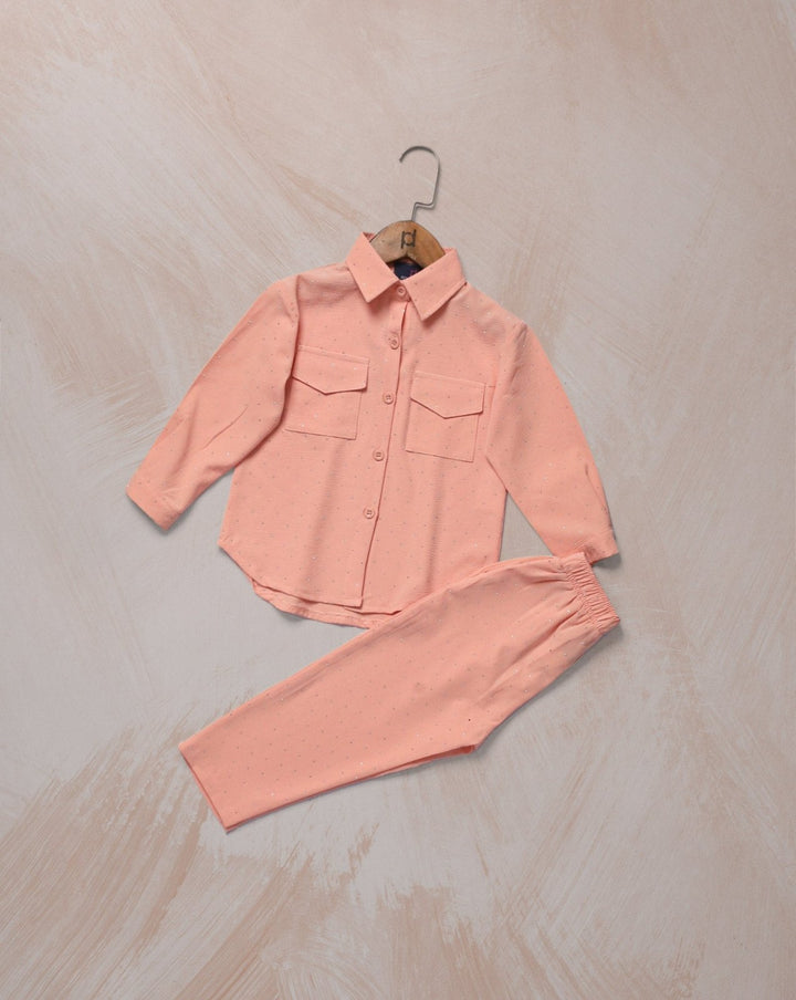 GIRLS 2 PIECE SUIT CO - ORD SET - Polkadots - 14283WF - 225546 - GIRLS 2 PIECE SUIT CO - ORD SET