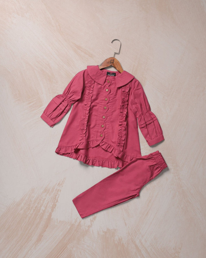 GIRLS 2 PIECE SUIT CO - ORD SET - Polkadots - 14272MN - 225504 - GIRLS 2 PIECE SUIT CO - ORD SET