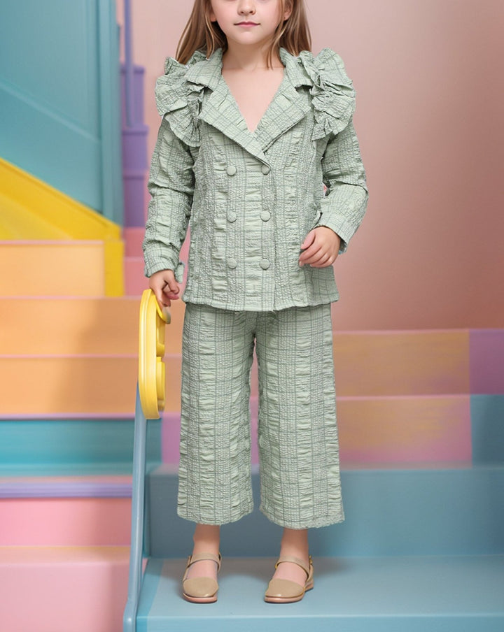 GIRLS 2 PIECE SUIT (MINOR FAULT) - Polkadots - 14682QA-m1 - GIRLS 2 PIECE SUIT (MINOR FAULT)