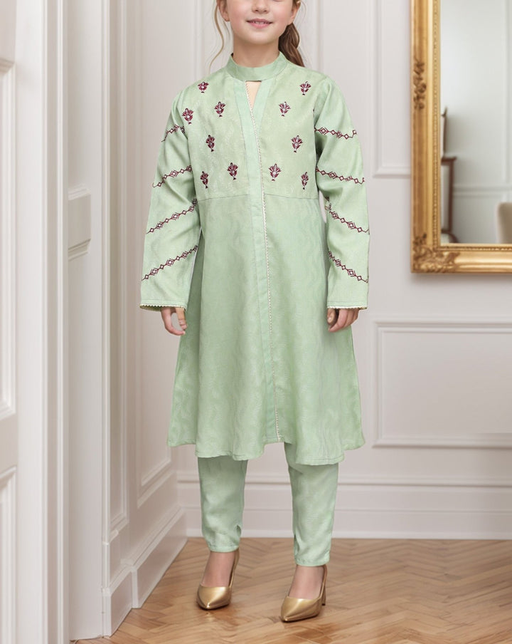 GIRLS 2 PIECE SUIT (MINOR FAULT) - Polkadots - 14619AR-231295 - GIRLS 2 PIECE SUIT (MINOR FAULT)