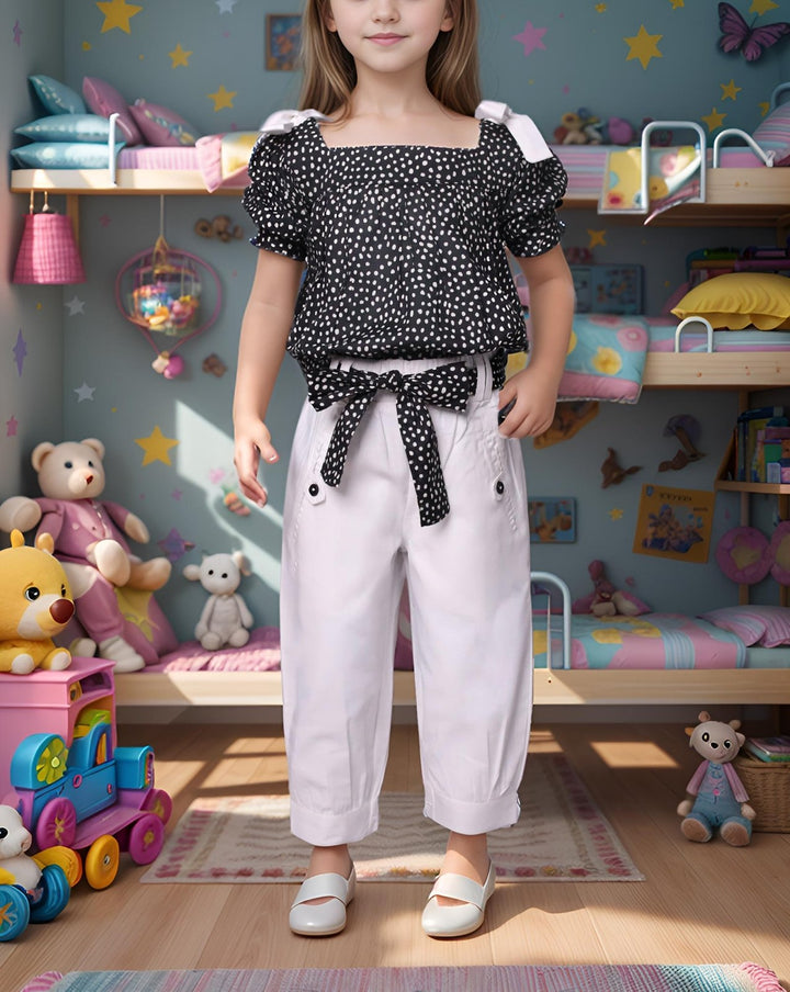 GIRLS 2 PIECE SUIT (MINOR FAULT) - Polkadots - 14228PD - 224758 - GIRLS 2 PIECE SUIT (MINOR FAULT)