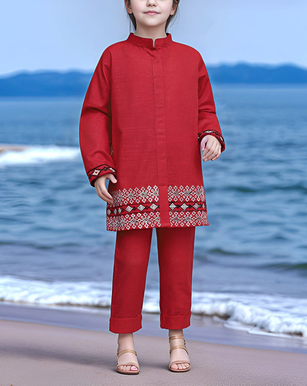 GIRLS 2 PIECE SUIT (MINOR FAULT) - Polkadots - 14631AR-231475 - GIRLS 2 PIECE SUIT (MINOR FAULT)